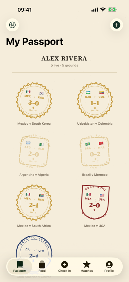 The passport book of stamps